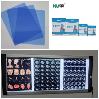 Película seca dr CT MRI X Ray del chorro de tinta médico bajo azul 210 micrones de rollo de 8x10 A4 A3 14inch