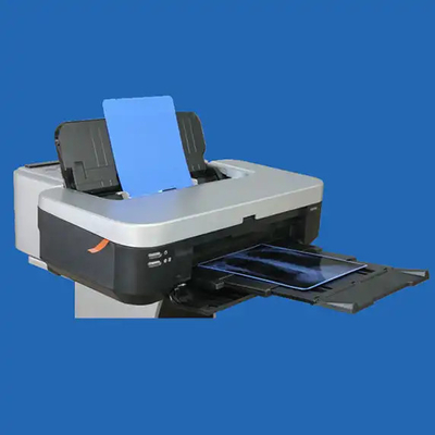 Película seca médica de inyección de tinta Película de rayos X azul transparente para el dispositivo radiológico de tomografía computarizada DR MRI