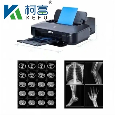 A3 Hojas de tamaño personalizado Rollos Película médica de inyección de tinta azul para impresión de imágenes médicas CT, CR, DR, MTR