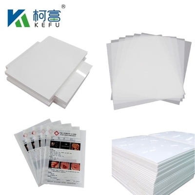 A3/A4 Material PET excelente 100 micras Blanco impermeable transparente de inyección de tinta de seda de pantalla de impresión positiva